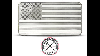 10 oz SilverTowne American Flag Silver Bar II