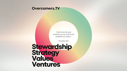 Stewardship & Strategy | Values & Ventures #014 - Investment Strategies -OvercomersTV.Live
