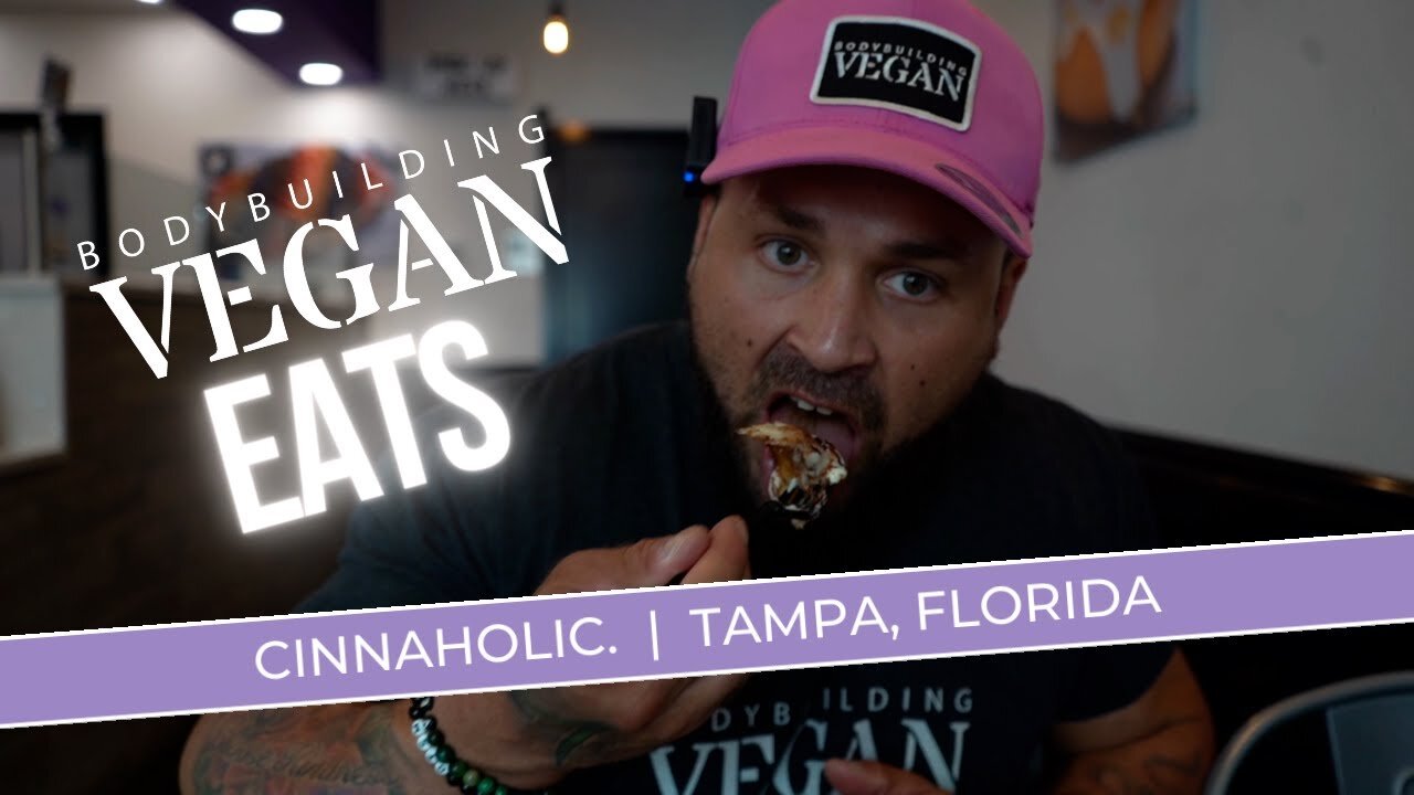 First Time Trying Vegan Cinnamon Rolls at Cinnaholic: BodybuildingVegan Eats