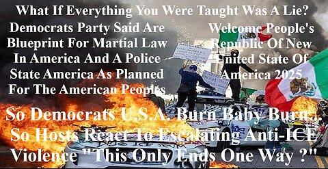 U.S.A. Burn Baby Burn... Hosts React To Escalating Anti-ICE Violence "This Only Ends One Way ?"