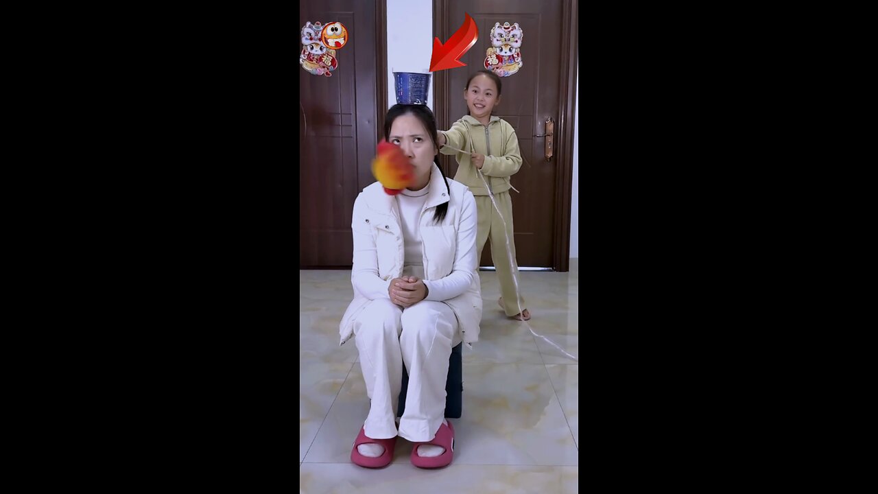 Mama funny game, I think my daughter did it on purpose. 😄