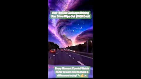 SHOCKING:1 Bitcoin Wipes Out Uber Driver's $100K Debt INSTANTLY! Happening TODAY–Join the Challenge!