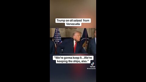 Trump reveals what happens to the 1.9 million barrels of oil that was seized.