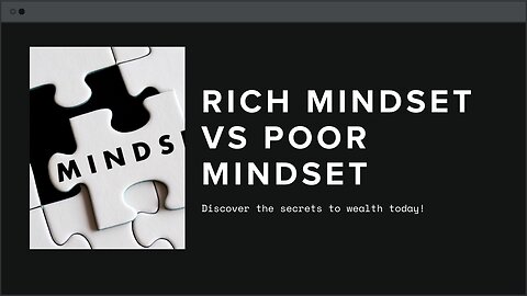 🧠 Rich Mindset vs Poor Mindset 📈 | Change Your Thinking, Change Your Life