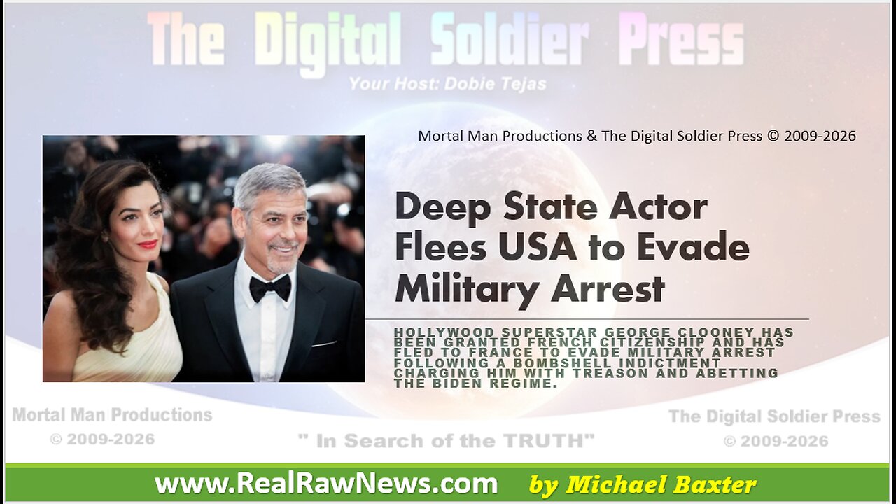Deep State Actor Flees USA To Evade Military Arrest