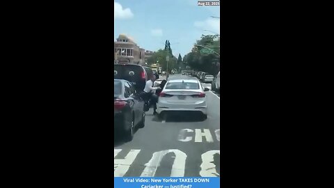 Viral Video Shows New Yorker TAKING DOWN Carjacker — Was He Justified? 🔥👀