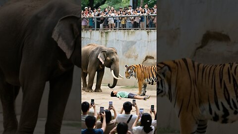 HEROIC ELEPHANT SAVES CHILD FROM TIGER IN ZOO RESCUE!