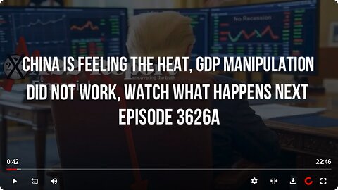 China Is Feeling The Heat, GDP Manipulation Did Not Work, Watch What Happens Next