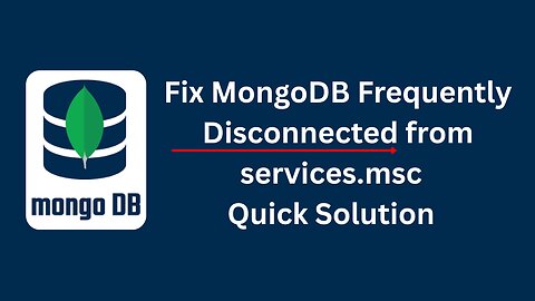 Fix MongoDB Frequently Disconnected from services.msc ⚡ Quick Solution #shorts #yt #MongoDB