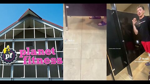 The Shadow Says It All, Bro! Man Caught In Planet Fitness Womens' Room Being 'Master Of His Domain'