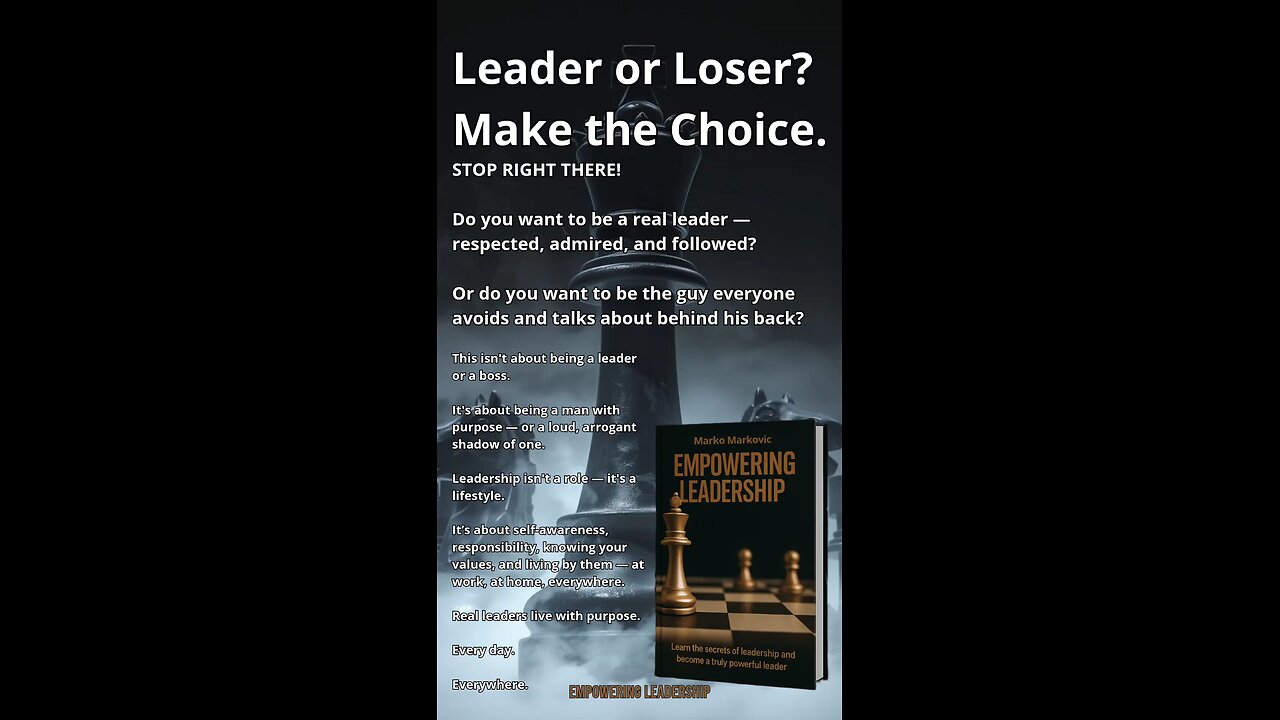 Leader or Loser? Make the Choice.