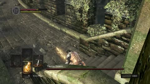 Dark Souls Taurus Demon 1st boss fight ep1