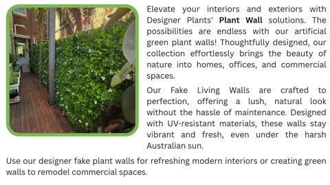 Renew Your Space with Stunning Fake Living Wall