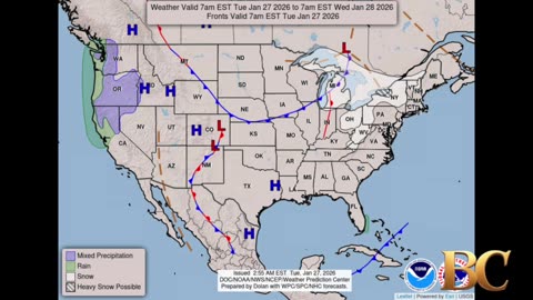 National Weather Forecast (January 27, 2026)