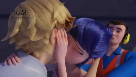Miraculous_ Adrinette kiss scene (from Revolution) _ Soundtrack 360p