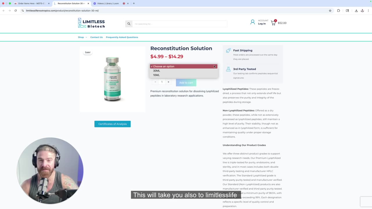 How to Order MOTS-c + Humanin Blend Peptide – Full Walkthrough for Beginners