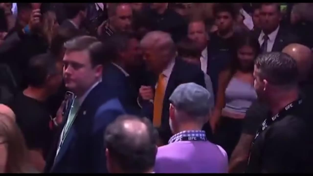 President Donald J. Trump enters UFC 314.