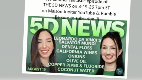 ✨ 5D NEWS Aug 19 • Leonardo Da Vinci's Salvator Mundi, Dental Floss, Onions & more!