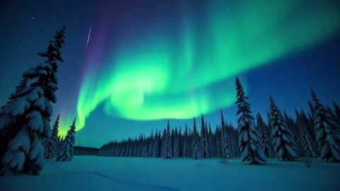 Northern Lights Relaxation | 1 Hour Aurora Borealis with Calming Guitar Music for Sleep & Meditation