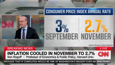 Harvard Professor Of Economics Ken Rogoff Reacts Positively To November Inflation Report
