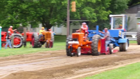 Farm girl got to get into the Tractor pull in Marshallville, Ohio