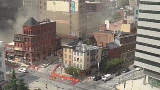Massive, multi-alarm fire reported in Downtown Baltimore