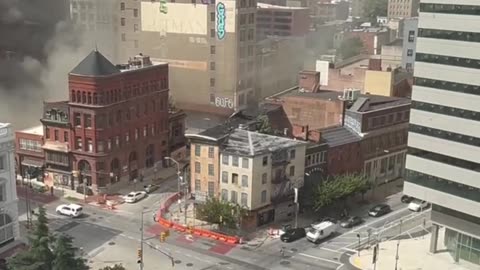 Massive, multi-alarm fire reported in Downtown Baltimore
