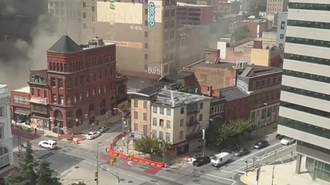 Massive, multi-alarm fire reported in Downtown Baltimore
