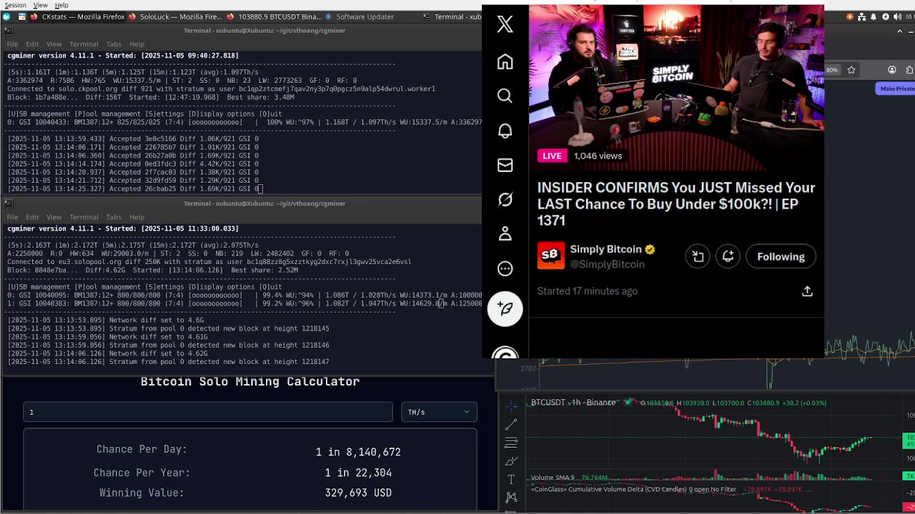 - Bitcoin Mining Stream