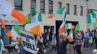 Roscommon Locals are out in force to oppose mass immigration and the destruction
