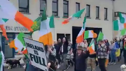 Roscommon Locals are out in force to oppose mass immigration and the destruction