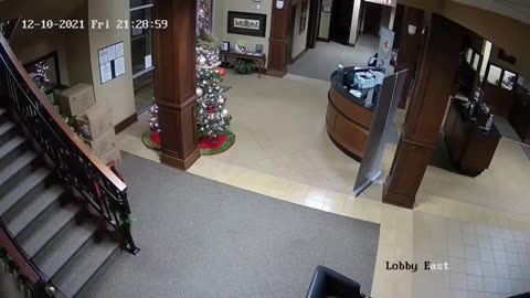 EF4 tornado striking the First National Bank in Mayfield, Kentucky