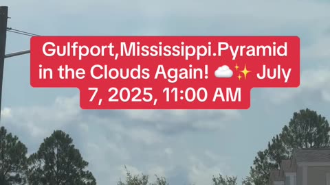 Pyramid in the clouds July 7, 2025