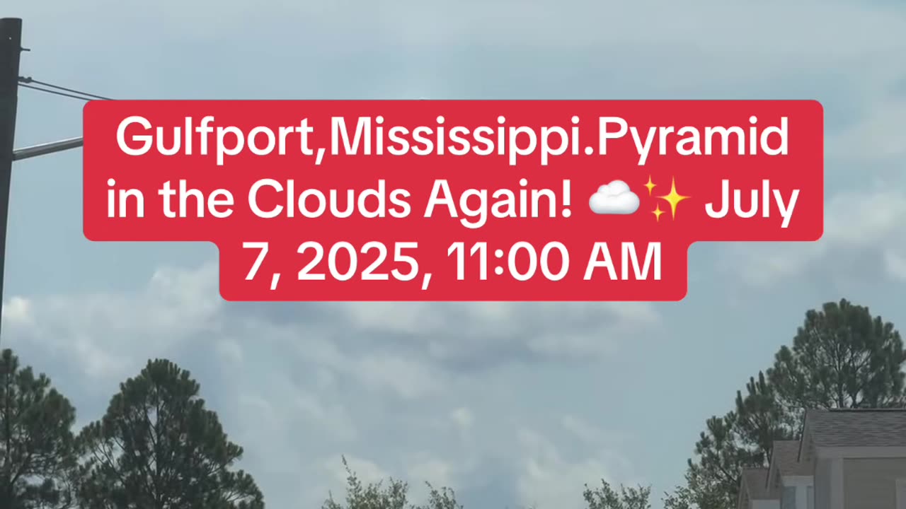 Pyramid in the clouds July 7, 2025