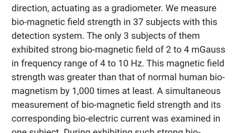 Human Magnetic Field