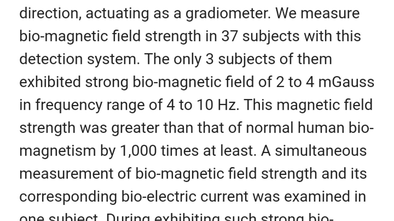 Human Magnetic Field