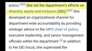 Politics - 2025 DC Police Chief Liberal Globalist Commie Woke DEI Hire Doesnt Know Chain Of Command