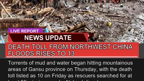 Death Toll From Northwest China Floods Rises to