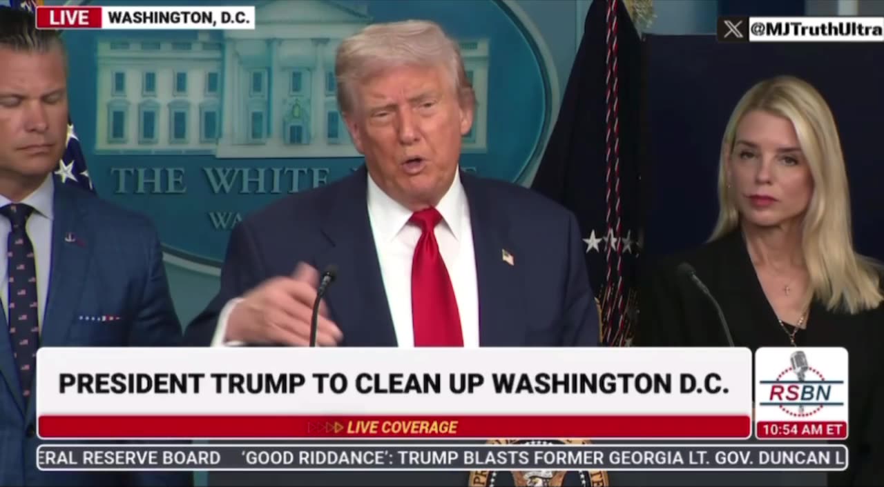 President Trump Declares a Public Safety Emergency in Washington DC