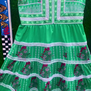 7 layers frill frock , viral dress design!, fashion forward, latest trend