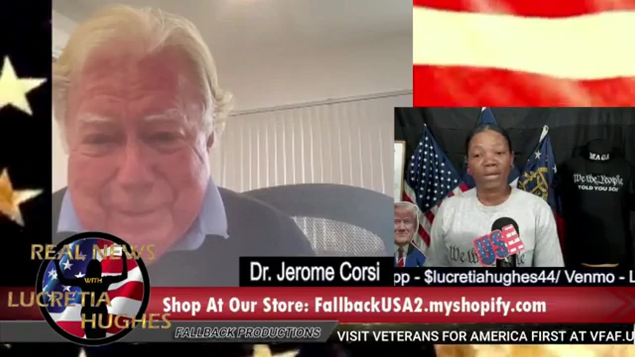 Jerome Corsi appeared on Real News with Lucretia Hughes 3-25-25