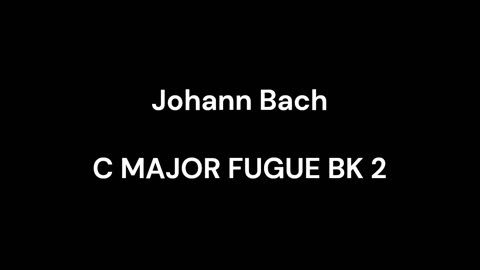 C MAJOR FUGUE BK 2