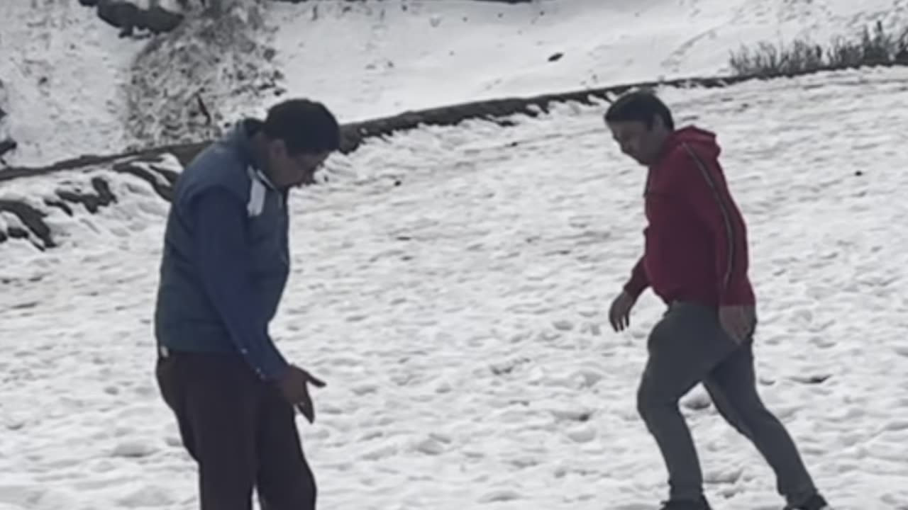 Enjoying in Snow