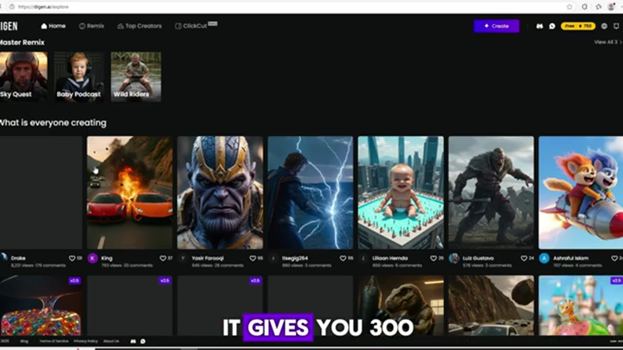 Generate videos using free tools
