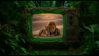 LION RESCUED FROM QUICKSAND PIT