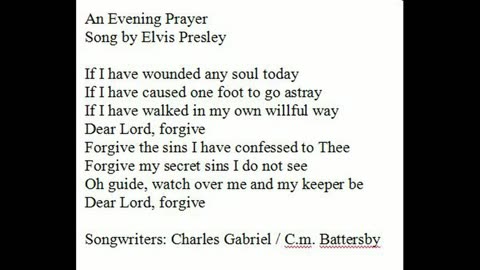 An Evening Prayer by SRM