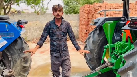 Nishu deshwal old vlog John Deere vs sonalika tractor tochan #tochanking #openloin