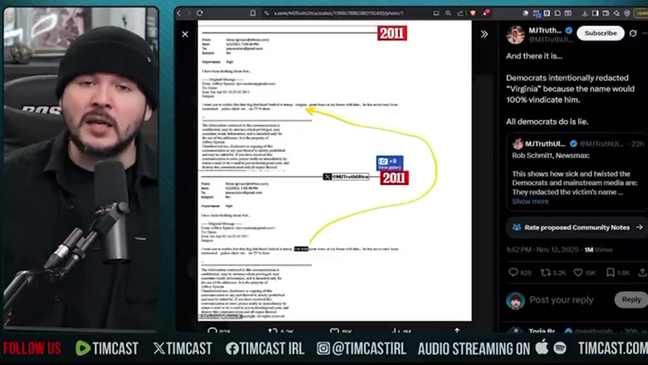 “Democrats tried to frame Donald Trump and got caught the same day and it is insane.”