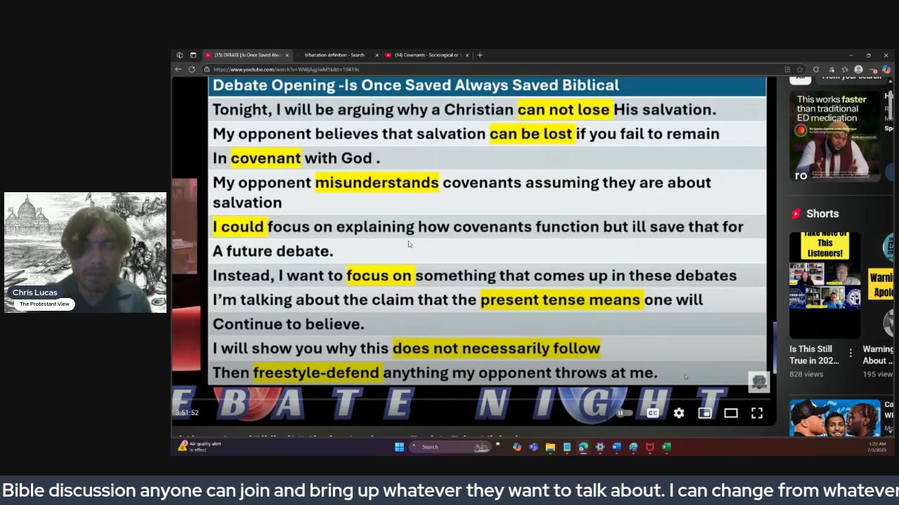 Why Me and Charles Jennings will be debating on Standing For Truth on Sept 27th 2025