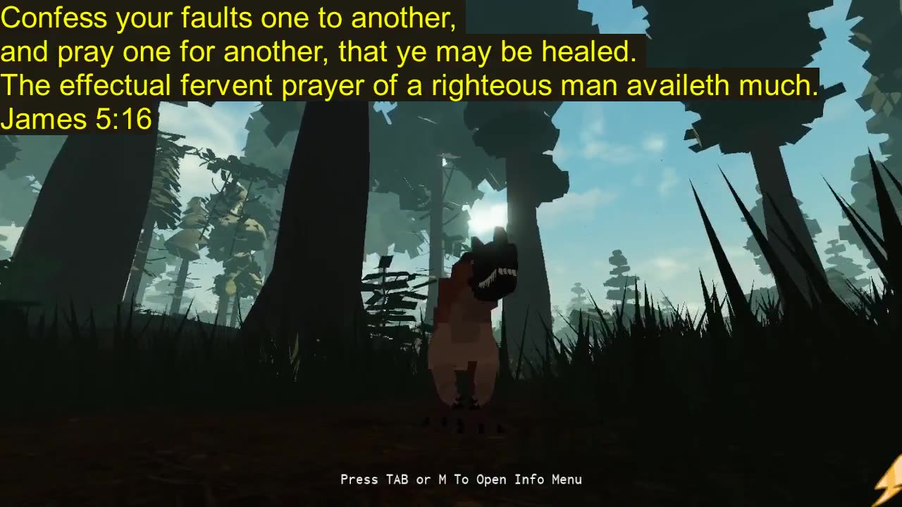 Dinosaur Bible Verse of Awesomeness James 5:16
